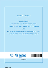 Compilation of the UPR Recommendations Accepted by Cambodia 